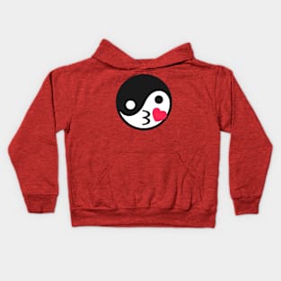 Yin Yang Emoji Kids Hoodie